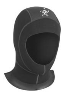 ABYSSTAR Cappuccio interno plush esterno nylon nero 3mm